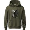 ADRO Men's Cotton Neck Hooded Sweatshirt (H22-2-WINN-OL_Olive_2XL)
