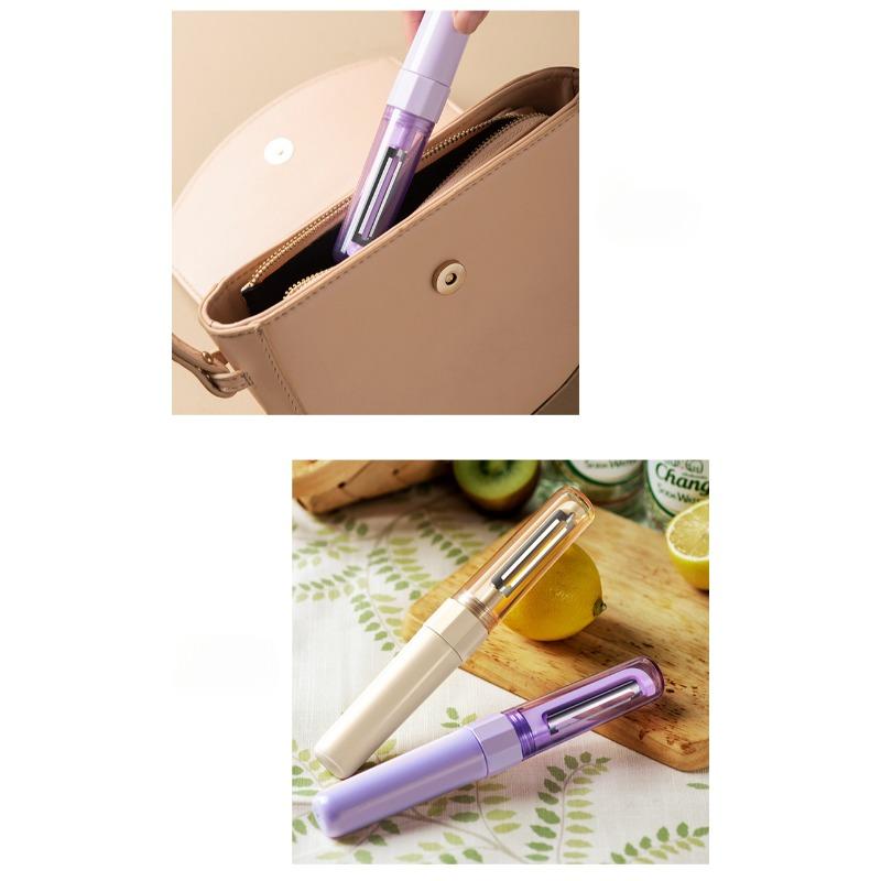 Multi Functional Fruit Knife, Portable Folding Peeler, Divine Tool with Dual Heads and Two In One Household Scraper