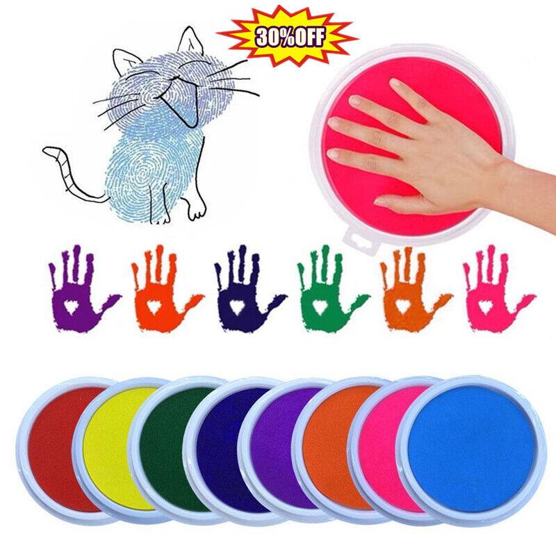 

Large Rainbow Ink Pad - Multi Colour Giant 18cm for Stamps Craft Kids Cards