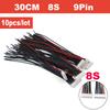10pcs/lot 1S 2S 3S 4S 5S 6S 7S 8S Lipo Battery Balance Charger Cable IMAX B6 Connector Plug Wire 30 20 15 10cm Single Head Wire