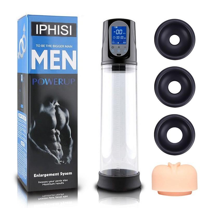 Electric Penis Enlarge Vacuum Pump Masturbator Automatic Vacuum Penis Enlargement Extend Pump Air Pressure Device Sex Toys
