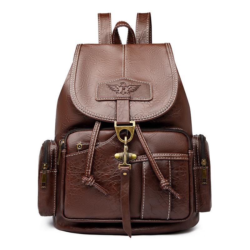 Retro Backpack, Trendy and Fashionable Women's Bag, Large Capacity Backpack, Simple Travel Backpack, High-quality Bag