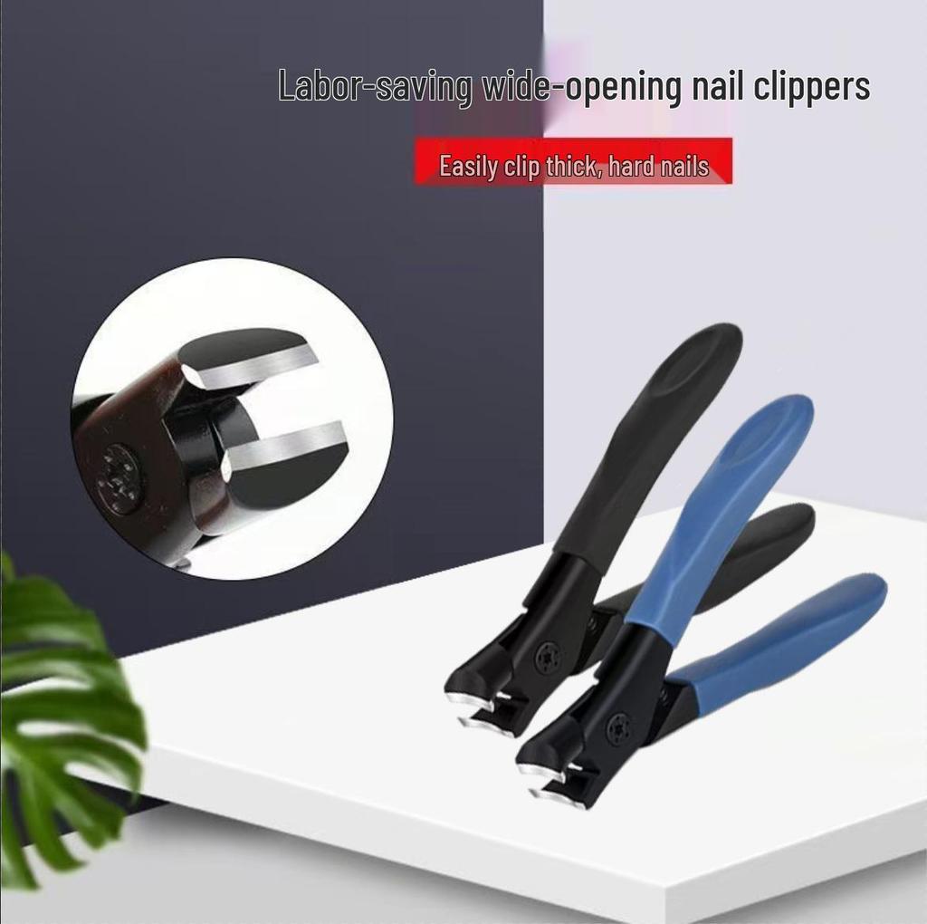 Cortador de Unhas Grande de Aço Inoxidável com Borda Inclinada Anti-Salpicos