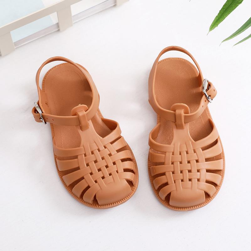 Summer Children Sandals Baby Toddler Soft Non-slip Princess Shoes Kids Beach Sandals Roman Sandals Anti-slip