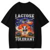 Lactose Tolerant Cow Explosion Military Jet Cheese Milk T-shirt