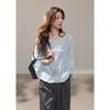 MiXiu Women's Lace Detail Loose Knit Top