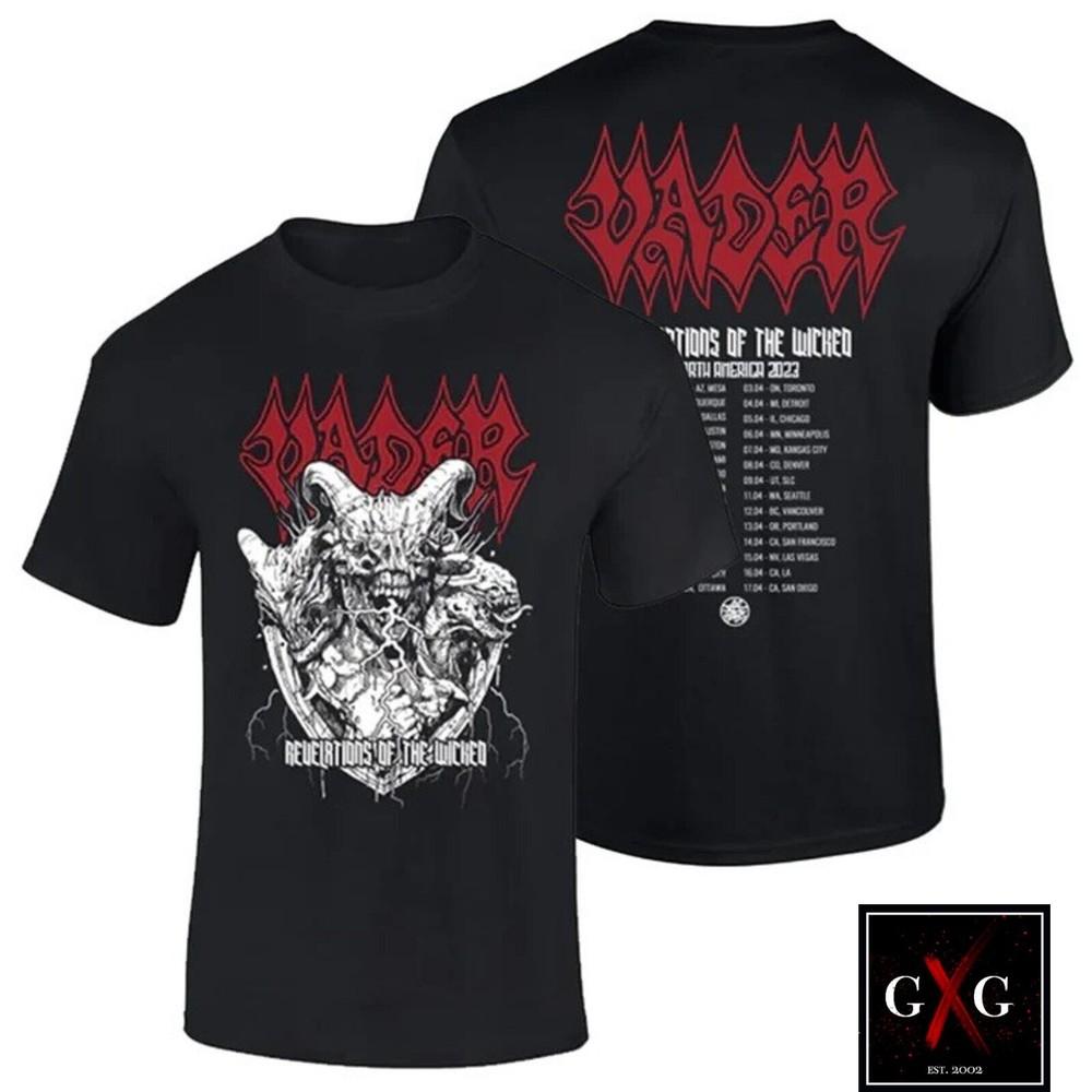 

VADER cd lgo REVELATIONS TOUR 2023 Official SHIRT XXL New litany morbid reich Unisex T-Shirt XXXL