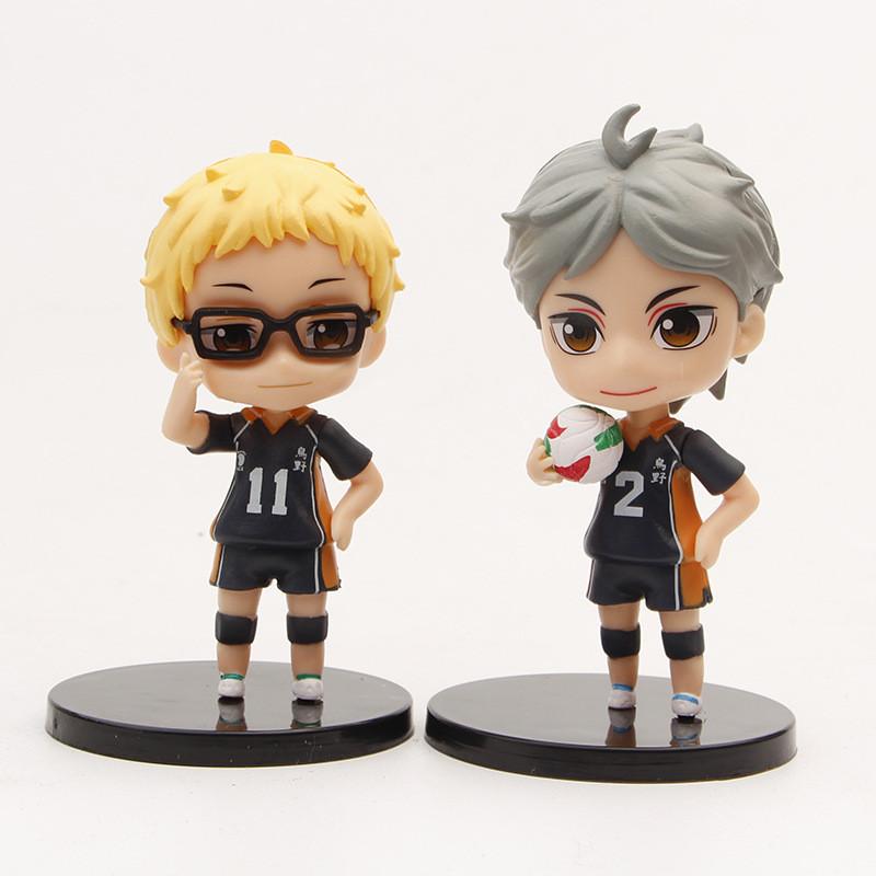 Haikyuu Shoyo Hinata Tobio Kageyama Pvc Figures Collectible Anime Characters Desk Car Decor
