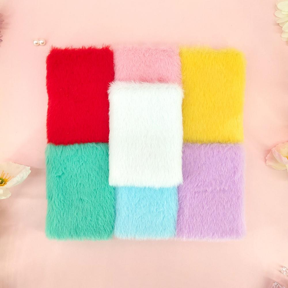 Mini Notepad Stylish Plush Mini Notebook Small Journal Book Keychain Diary For Stationery Enthusiast School Children