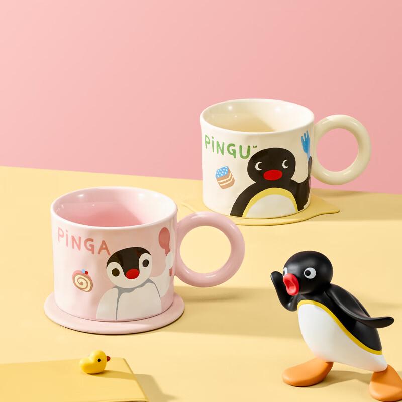 Pingu Large-Handle Ceramic Mug 360ml