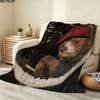 Paddington Print Flannel Blanket, High quality Comfortable for All Seasons, Home Decor, Warmth and Comfort, Perfect for Christmas Gifts