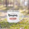 Thank You Nounou French Printed Enamel Mugs Coffee Cups Drink Wine Juice Mug Dessert Cocoa Milk Handle Cup Best Gift for Nounou