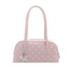 2026 Women's Textured Polka Dot Mickey Boston Crossbody Bowling Bag