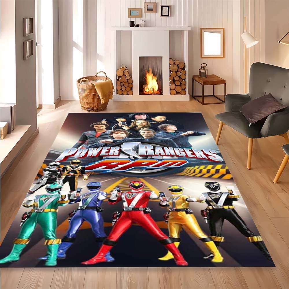 Super Sentai Print Rug, Bedroom, Living Room, Bathroom Mat, Non-slip and Stain-resistant Home Decor.
