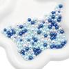 ABS Non-Porous Pearl-Plated Colored Round Beads for DIY Crafts and Fashion Accessories