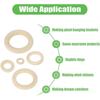 A25F-Pendant Connectors For Jewelry Making, 100 PCS Unfinished Natural Wooden Rings For Crafts, Wood Rings For DIY Macrame Suppl
