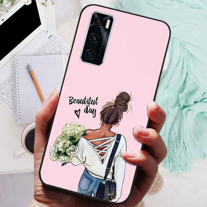 Etui do Vivo V20 SE Miękkie Pokrowce na Telefon z Silikonu TPU do Vivo V2022 V2023 V20SE Etui Zderzak Vivo V20 SE Odporne na Wstrząsy Pokrowiec Coque