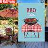2D Flat - 2D Flat - 2D Flat - 2D Flat - BBQ Time Summer Garden Flag Barbecue Barbecue Burger Garden Flag-4 (1)-Double Sided Garden Flag, Yard Decorati