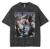 Funny Girl Dinner Caleb Graphic Tee Shirt Love and Deepspace Novelty Cotton T Shirts Fashion High Quality Vintage Washed T-Shirt