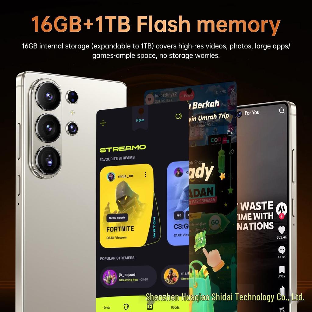Dahili Kalemli, Çift SIM'li, Google Play'li, Android 14.0'lı 2026 S26Ultra 5G Akıllı Telefon
