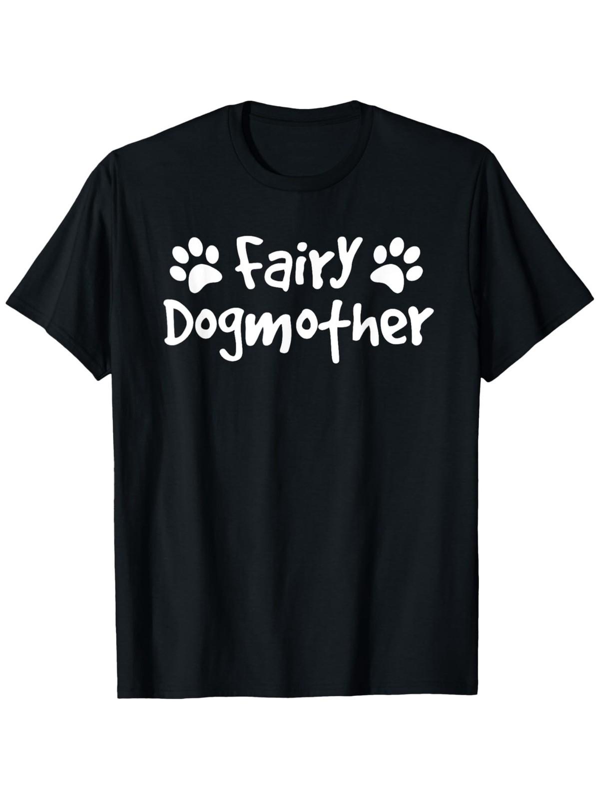 

Fairy Dog Mother Shirt, Puppy Paw Mom Tee For Dog Owner T-Shirt, 180g, brea 5XL різнокольоровий