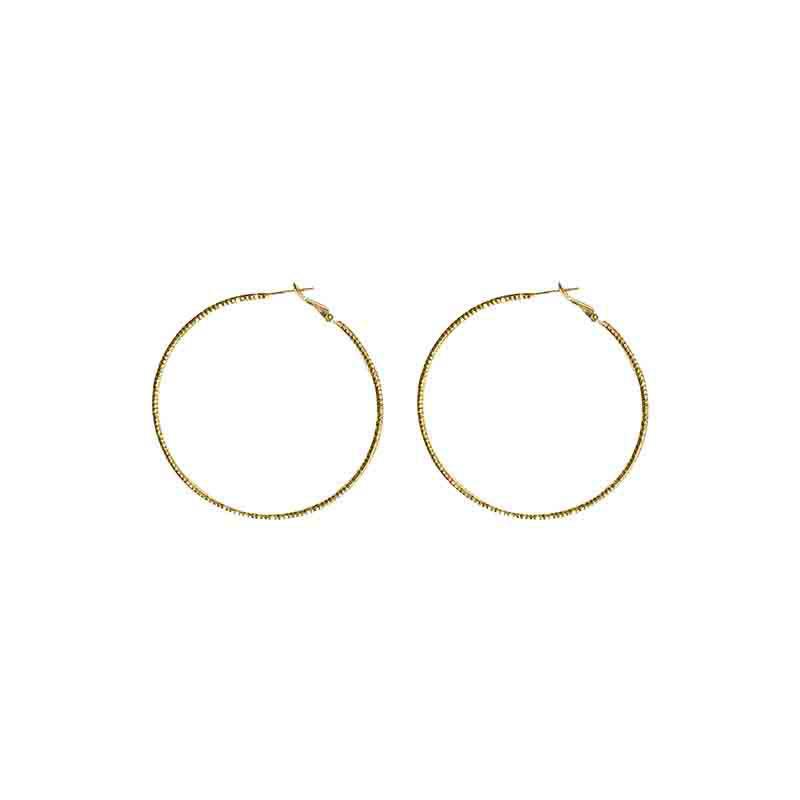 

S925 Copper Needle Exaggerated Large Circle Simple Design Classic Fashion Thin Circle Earrings Women s Zircon Wholesale Brincos золотой