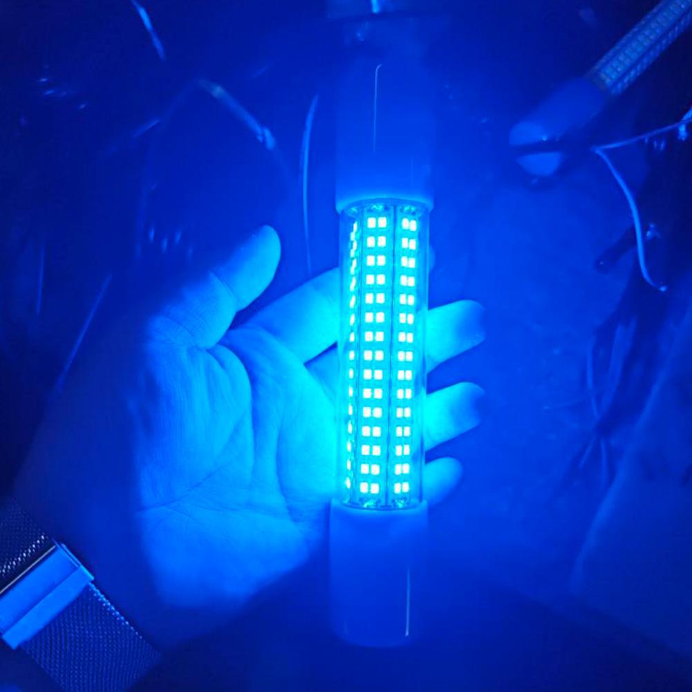 Underwater Fishing Light 50W Fish Lure Bait Finder Lamp 12-24V Glowing Fish Attractor Waterproof for Squid Shrimp Krill