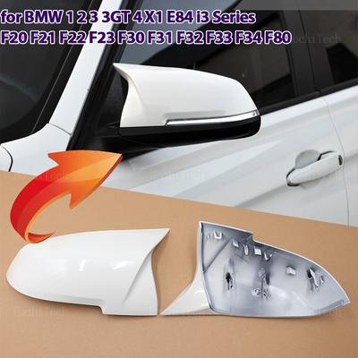 White Car Side Door Rearview Side Mirror Cover Cap Styling For BMW 1 2 3 3GT 4 M2 I3 Series F20 F21 F22 F23 F30 F31 F32 F33 F34
