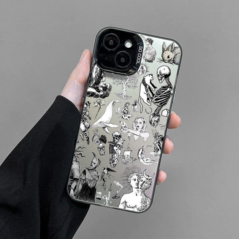 Anime Character Combination Laser Phone Case for iPhone 13 12 Mini 11 Pro Max 16 15 14 Pro Max Plus Shockproof Back Cover Fundas