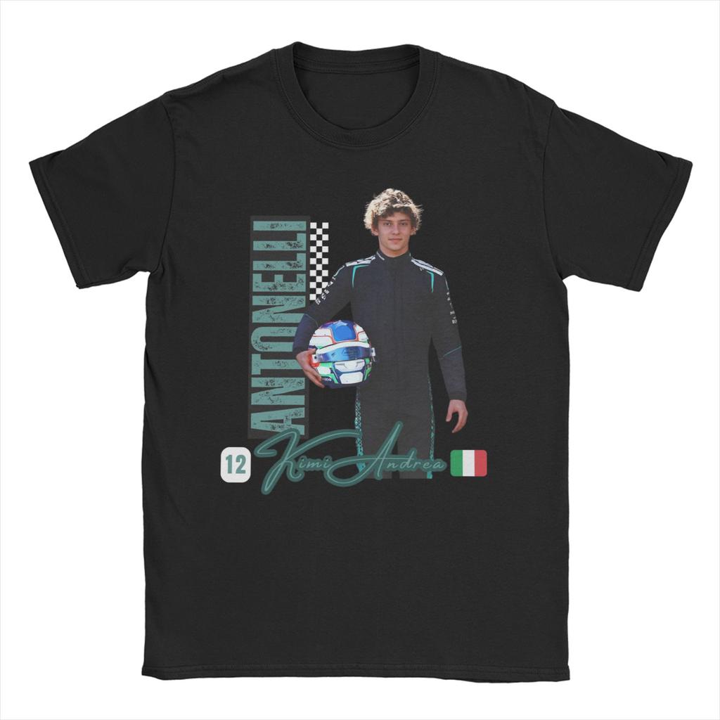 Kimi Antonelli Unisex Women T Shirt Leisure Tees Short Sleeve Crewneck T-Shirt 100% Cotton Gift Idea Clothes