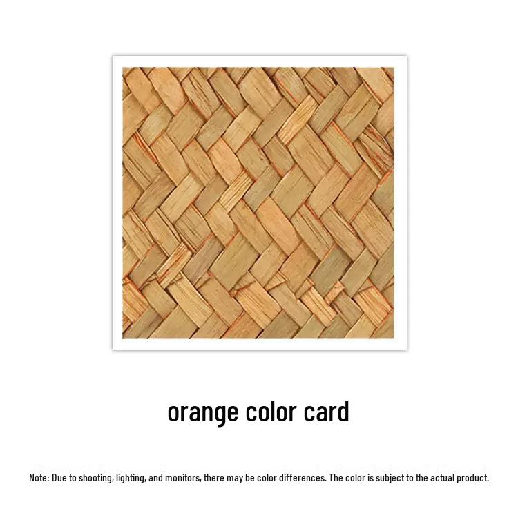 Seagrass Woven Cattail Desktop Storage Box with Lid - 4-Compartment Organizer for Cosmetics, Tea, Coffee Table, or Mooncakes