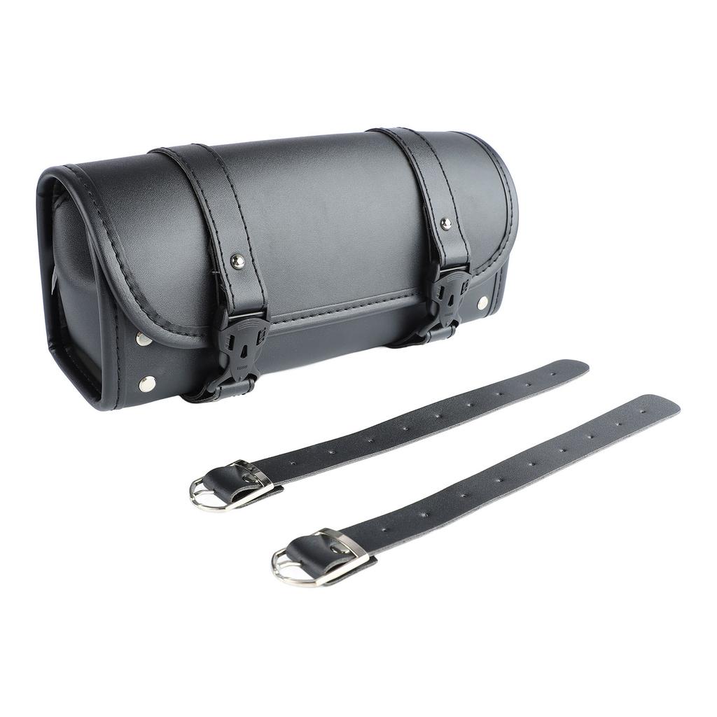 Motorbike Roll Saddlebags 2 Strap Buckle Closure Waterproof 2 Strap Buckle Closure Motorbike Tool Bag for Motorcycle