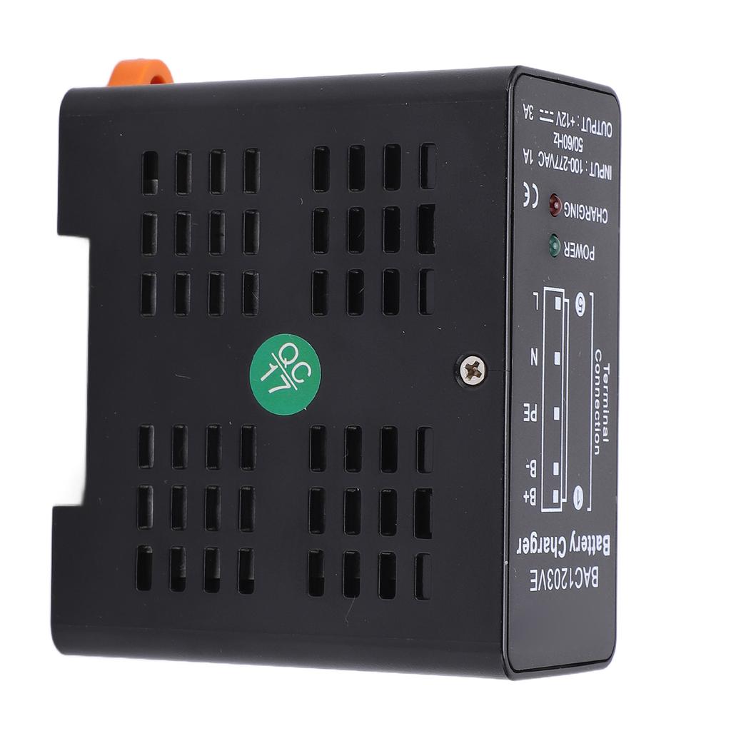 BAC1203VE Mini Battery Charger with LED Indicator Aluminum Alloy Automatic Float Charging Device AC100‑277V