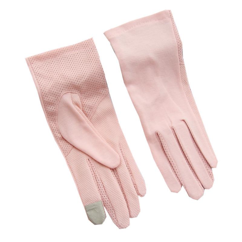 Summer Sun Proof Cotton Sweat Absorbent Breathable Touch Screen Anti Ultraviolet Gloves Non Slip Gloves.