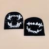 American Style Devil Hip Hop Knitted Hats Autumn And Winter New Unisex Funny Warm Personal Versatile Street Fashion Ins Beanies