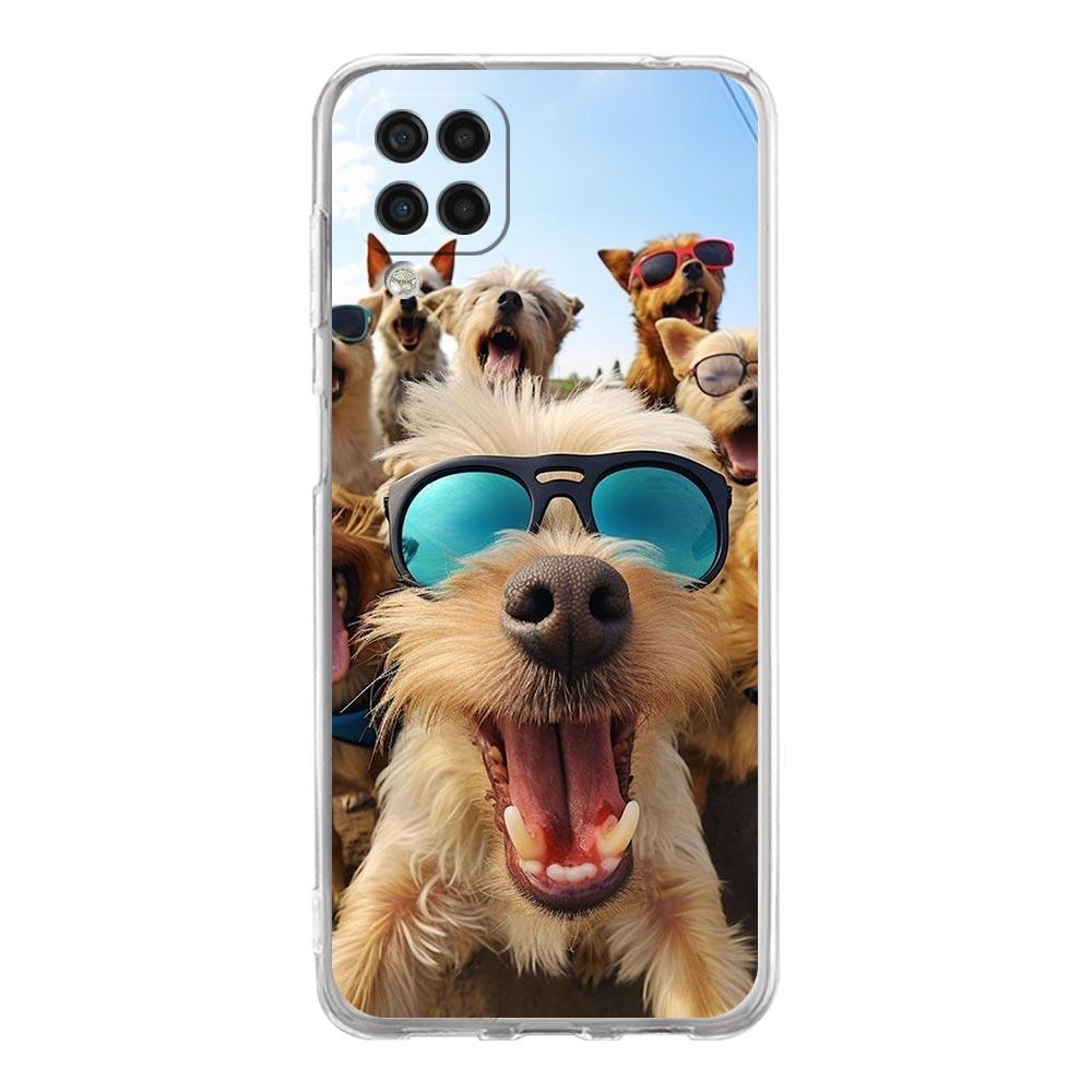 Phone Case For Samsung A54 A52 A50 A70 A10 A30 A40 A20S A20E A02S A12 A14 A22 A24 A42 A34 A32 5G A04s Cover Animal selfie art