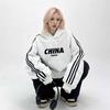 Velvet Thickened Hooded Sweatshirt for Women In Autumn and Winter New Loose Casual Letter Printing Couple Coat Sweatshirt