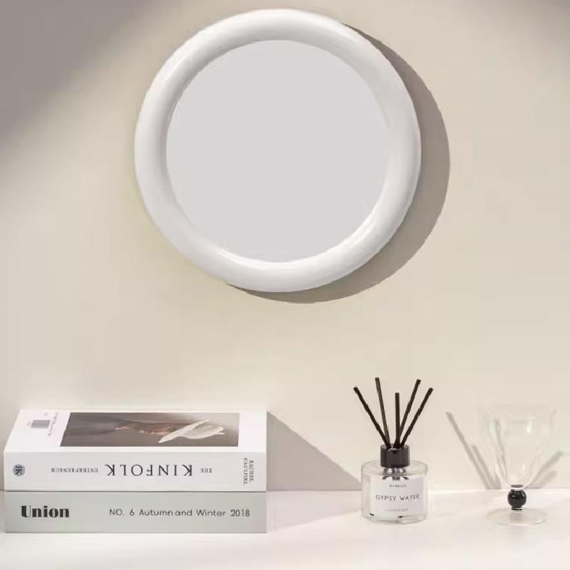 3PCS Round Decorative Mirror Wall Decoration Living Room Wall Pendant Mirror Desktop Round Cosmetic Mirror Home Decoration