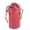 HERMES Tassel fringe Manjoire Drawstring bag Shoulder Bag Courchevel Red