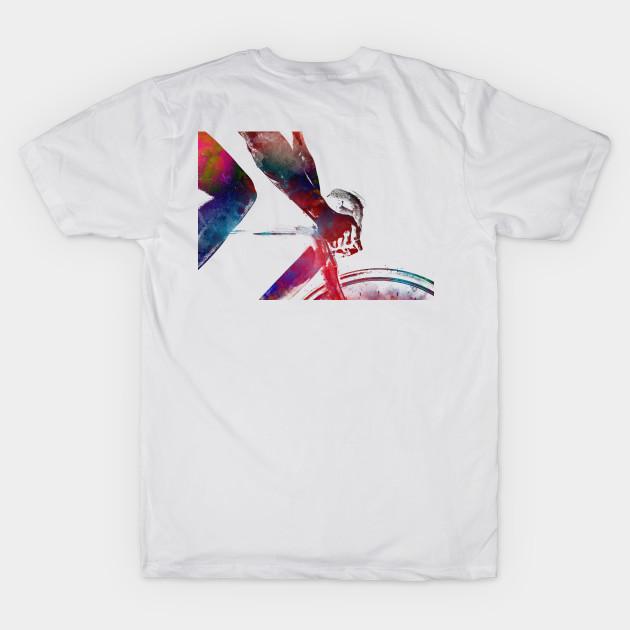 Men Black Print T-shirt Cycling Sport Art #Cycling No-Cut Transfer Paper Print Cotton Tshirt L белый