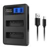 AZ16-1 LCD Universal Battery Double Rechargeable Batteries Charger for XiaoYi YI 4K YI 4K+ YI Lite Action Camera