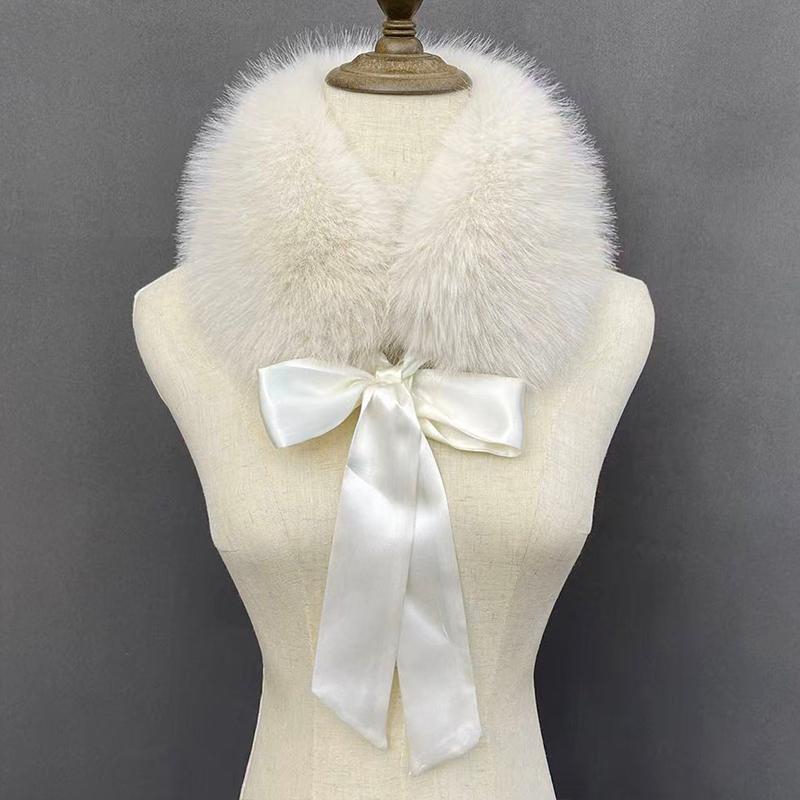 

1 шт. Воротник Универсальная лента Вневременной Искусственный Теплый Мех Легкий Лиса Элегантный Шарф Однотонный