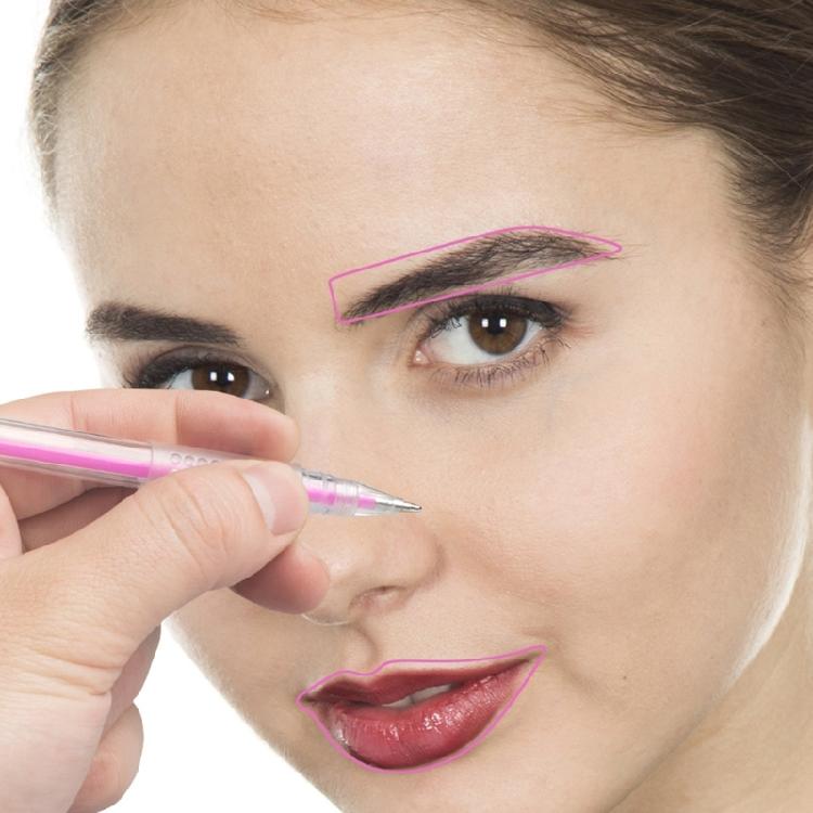 Eyebrow Microblading Marker Pen Multicoloured Surgical Skin Marker Position Tool