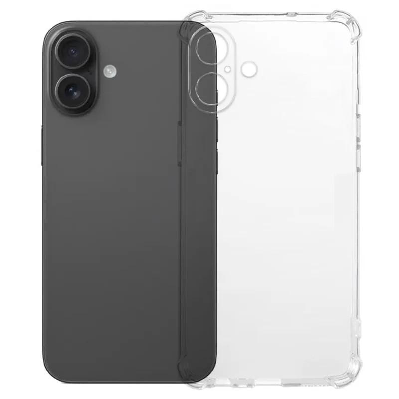 

For iPhone 17 TPU Case WANLONFENG WL3 Series 1.5mm Phone Cover with 2Pcs Tempered Glass Films Transparent