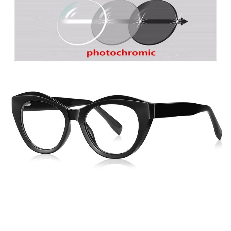 0 -0.5 -0.75 To -6.0 Fashion Cat Eye Myopia Glasses Frame Women Anti Blue Light Computer Shortsighted Prescription Eyeglasses