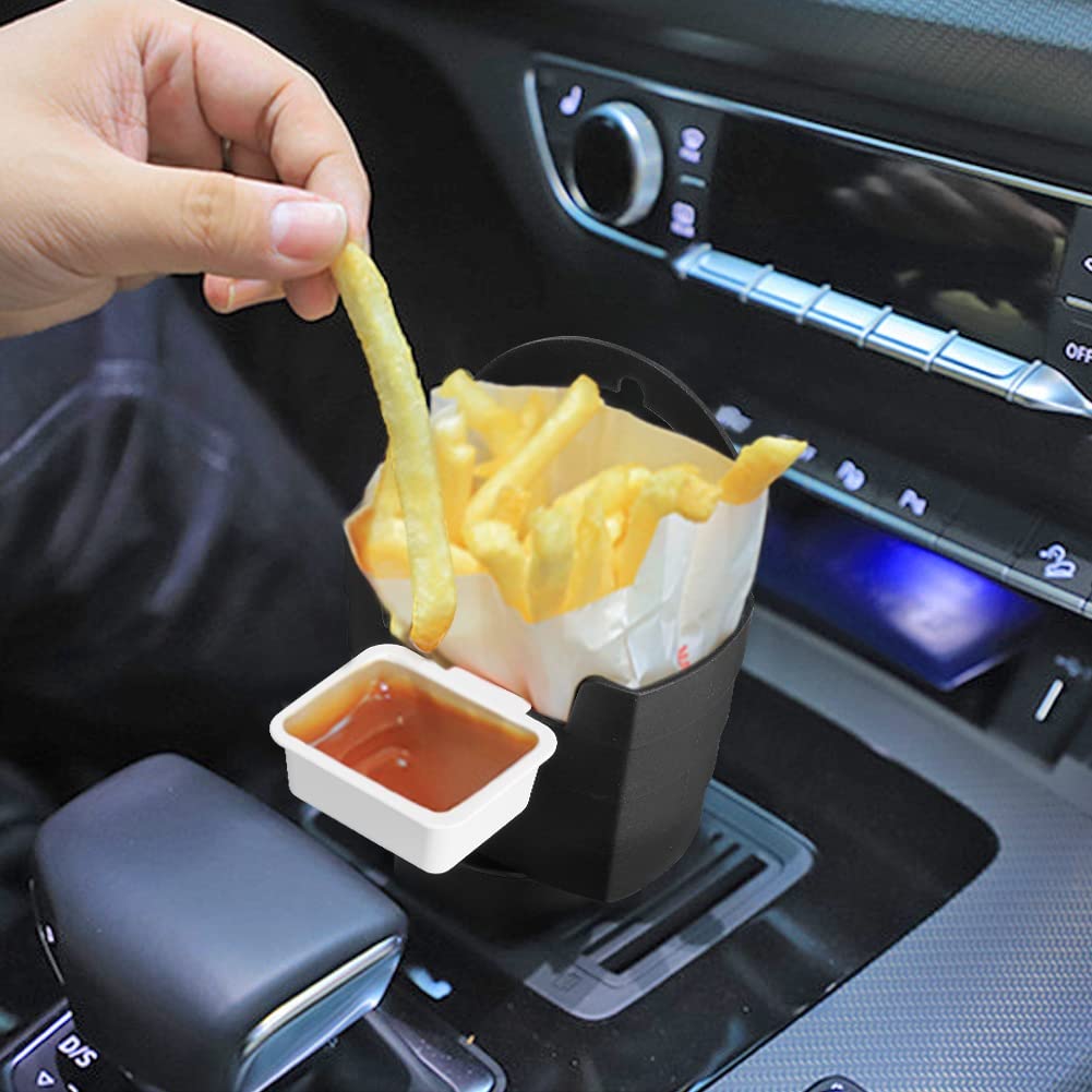 AuMoHall French Fries Holder for Car Multipurpose Fast Food Drink Cup Holder Expander Car