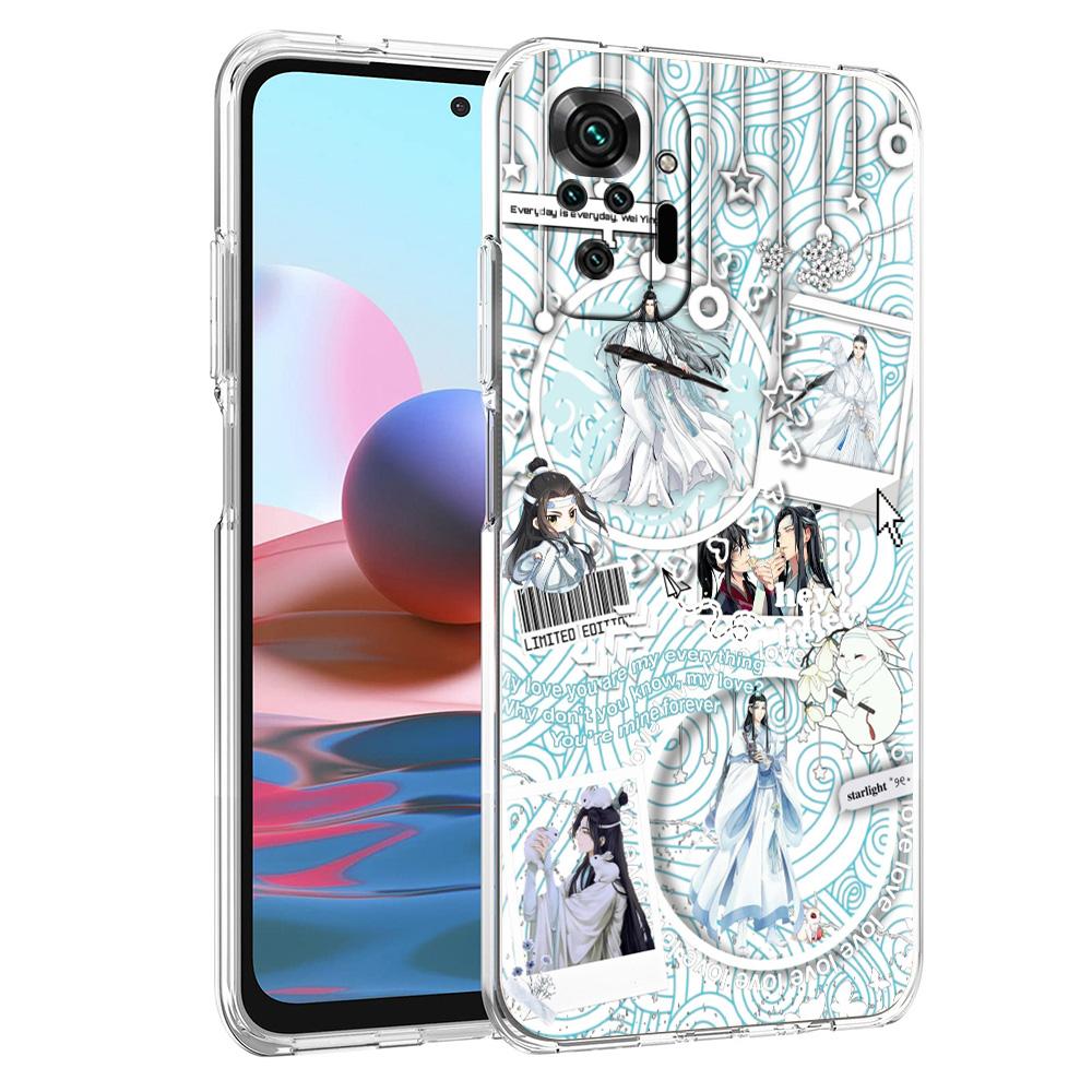 Grandmaster Mo Dao Zu Shi Anime Luxury Phone Case For Xiaomi Redmi Note 12 11 10 9S 9 8 Pro 7 8T 9C 9A 8A K40 Pro+ Clear Cover