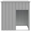 VidaXL Dog Niche with Roof, Dog Shelter, Pet Cage, Outdoor House Patio, Light Grey 172356