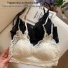 Women's Lace Push-Up Bralette: Enhances Small Bust, Beautiful Back, No Underwire, Lift and Support, Anti-Sag, Thin Design.