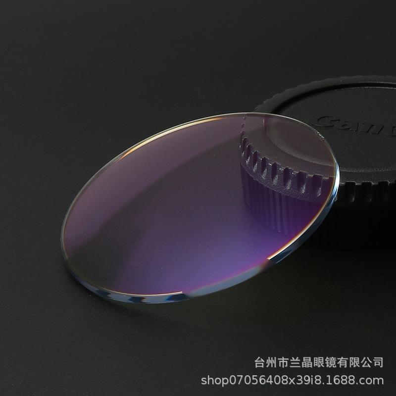 Lens 1.61 Non-spherical Anti-blue Light Green Film Resin Lens Myopic Presbyopic Astigmatism Film